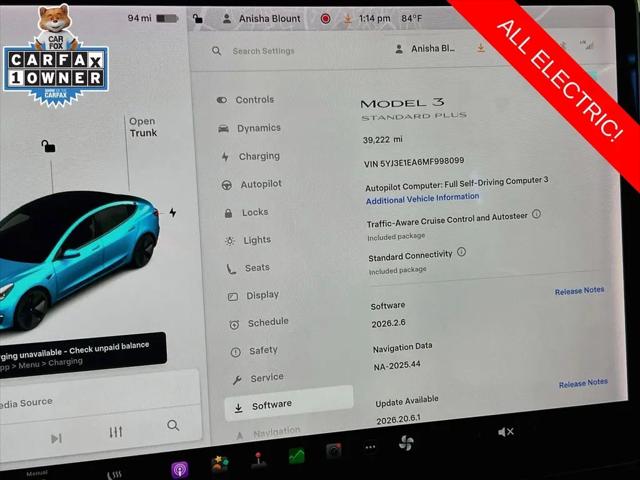 2021 Tesla Model 3 Standard Range Plus Rear-Wheel Drive