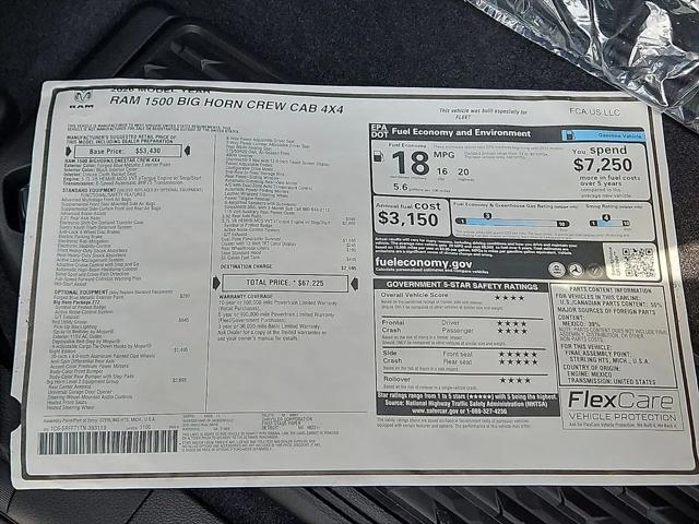 2026 Ram 1500 Big Horn Crew Cab 4x4 5'7" Box