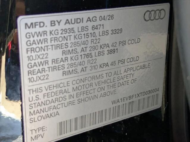 2026 Audi Q8 Premium Plus 55 TFSI quattro Tiptronic