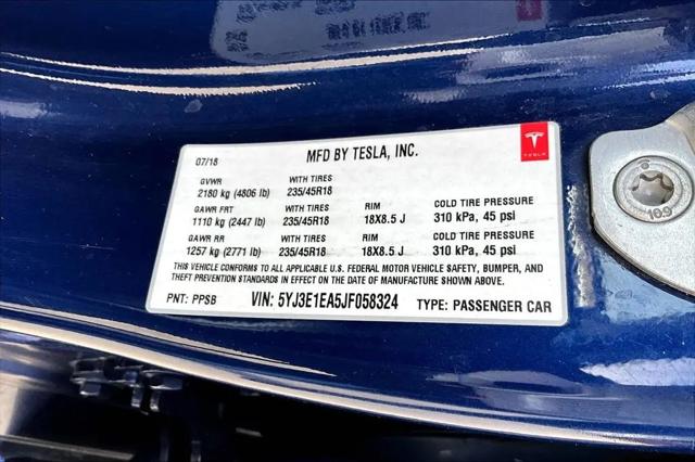 2018 Tesla Model 3 Long Range
