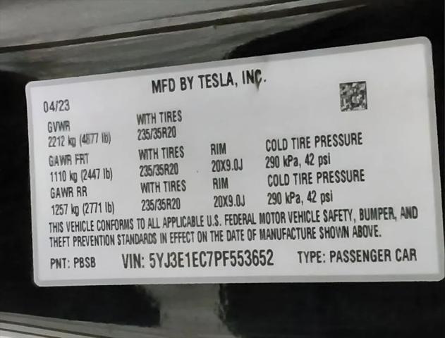 2023 Tesla Model 3 Performance Dual Motor All-Wheel Drive