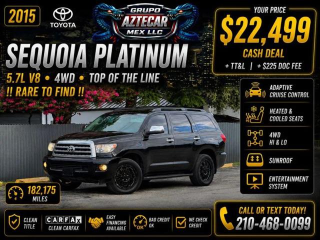 2015 Toyota Sequoia Platinum 5.7L V8 for sale in San Antonio, TX