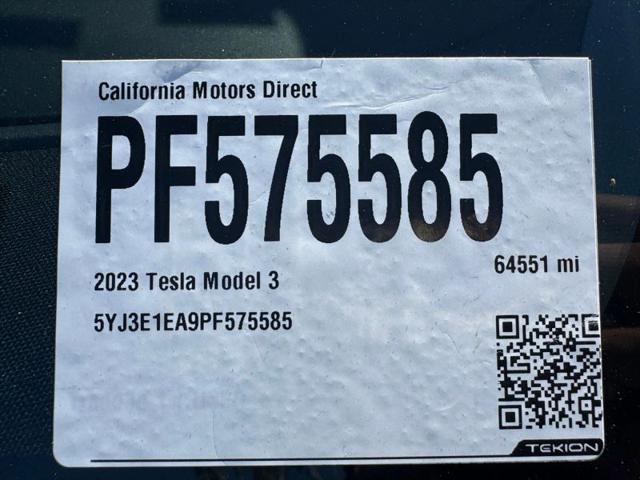 2023 Tesla Model 3 Rear-Wheel Drive