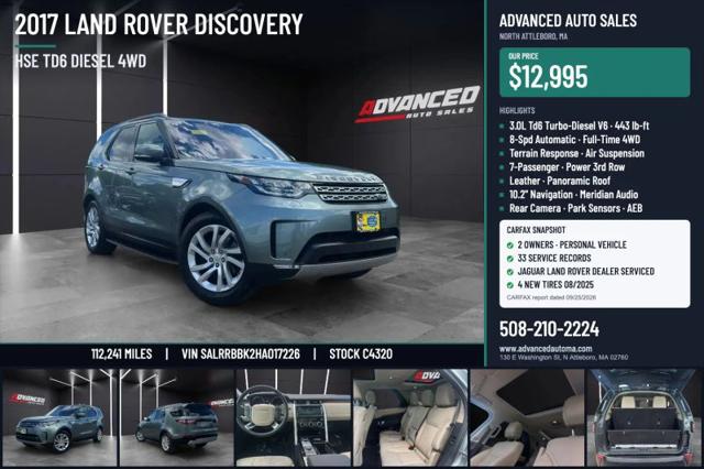 2017 Land Rover Discovery HSE for sale in North Attleboro, MA