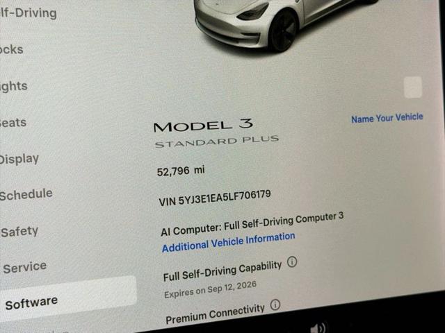 2020 Tesla Model 3 Standard Range Plus Rear-Wheel Drive