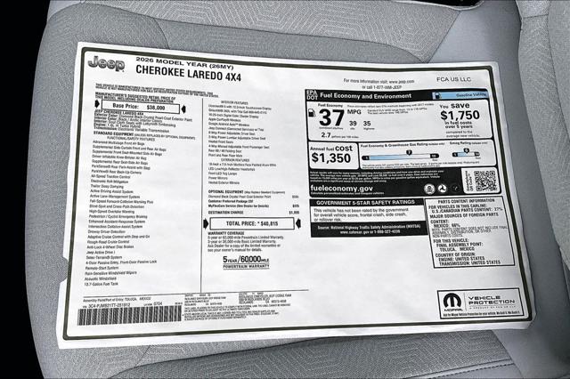 2026 Jeep Cherokee Laredo 4x4