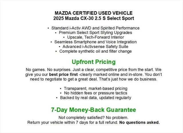 2025 Mazda CX-30 2.5 S Select Sport for sale in Green Bay, WI