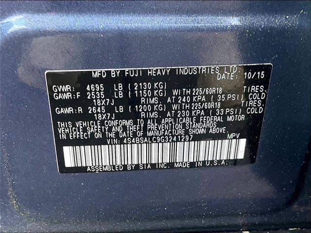 2016 Subaru Outback 2.5i Limited