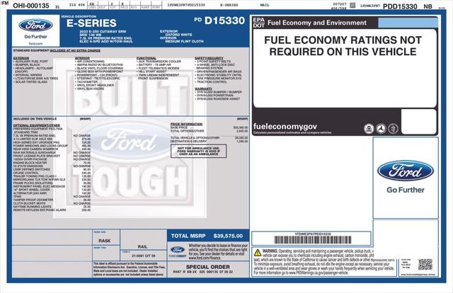 Used 2023 Ford E-350 Cutaway Base For Sale in Muscle Shoals, AL