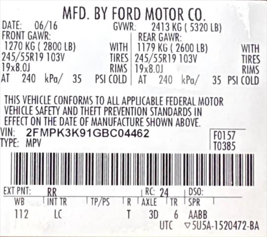 2016 Ford Edge Titanium
