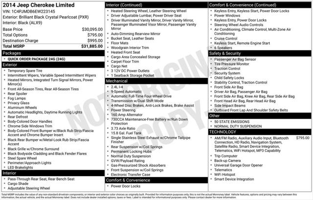 2014 Jeep Cherokee Limited 2014 Jeep Cherokee Limited