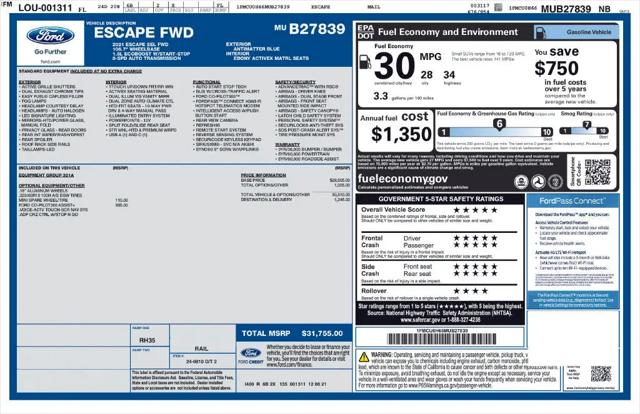 2021 Ford Escape SEL