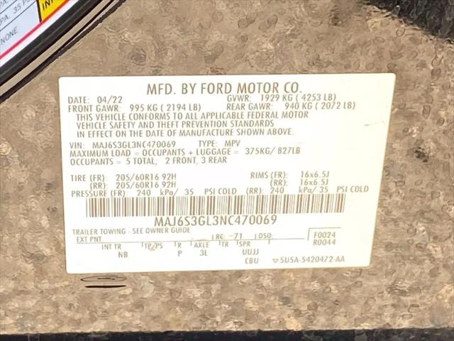 2022 Ford EcoSport SE