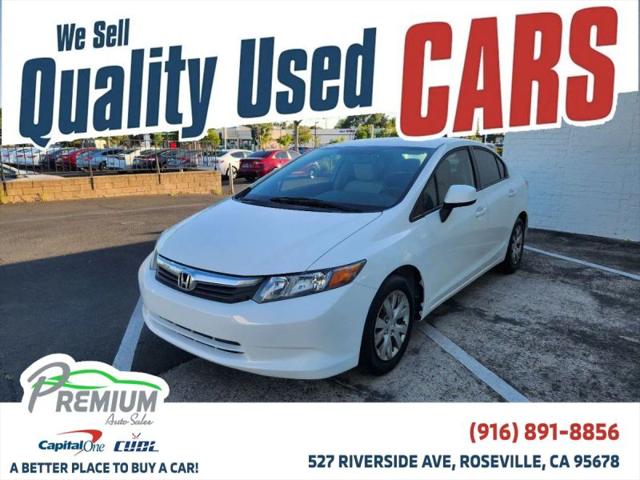 2012 Honda Civic LX for sale in Roseville, CA