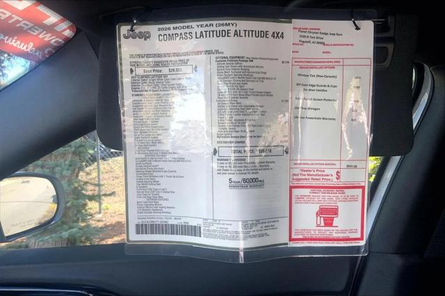 2026 Jeep Compass Latitude Altitude