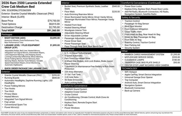 2026 Ram 2500 Laramie Mega Cab 4x4 64 Box