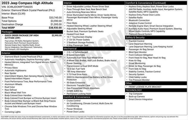 2023 Jeep Compass High Altitude 4x4 2023 Jeep Compass High Altitude 4x4