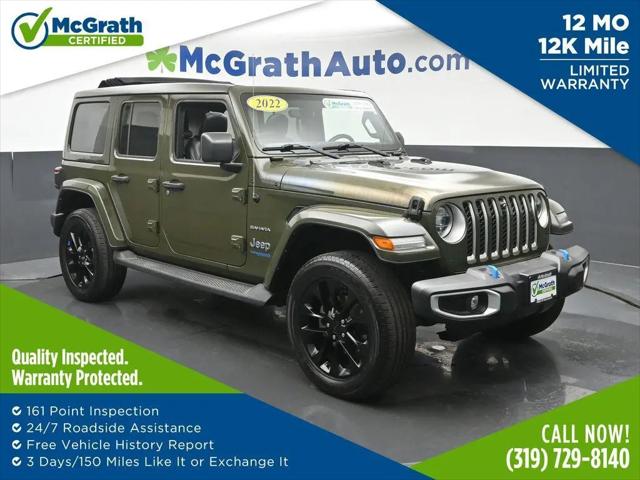 2022 Jeep Wrangler 4xe Unlimited Sahara 4x4 for sale in Cedar Rapids, IA
