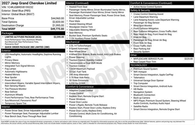 2027 Jeep Grand Cherokee Limited