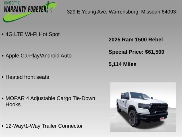 2025 Ram 1500 Rebel Crew Cab 4x4 57 Box