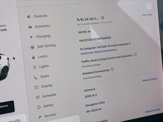 2021 Tesla Model 3 Standard Range Plus Rear-Wheel Drive