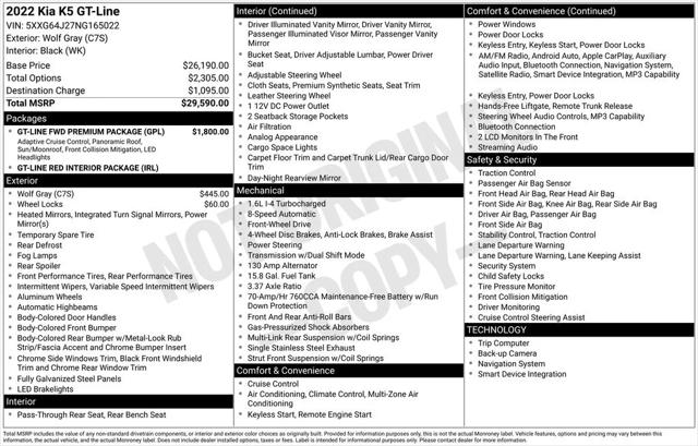 2022 Kia K5 GT-Line 2022 Kia K5 GT-Line