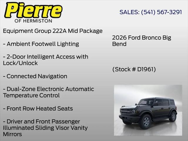 2026 Ford Bronco Big Bend