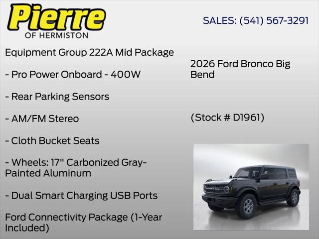 2026 Ford Bronco Big Bend
