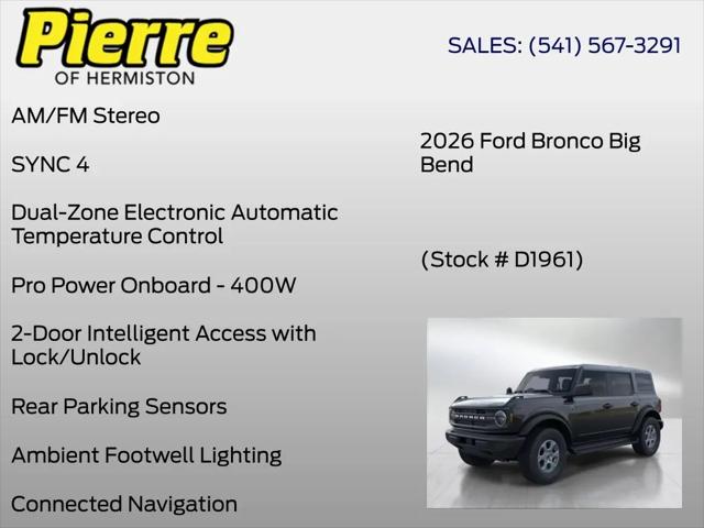 2026 Ford Bronco Big Bend