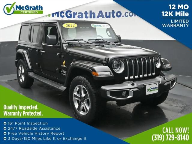 2022 Jeep Wrangler Unlimited Sahara 4x4 for sale in Hiawatha, IA