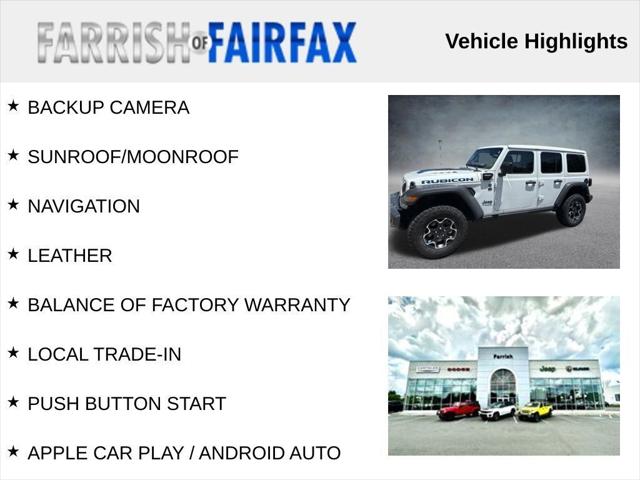 2022 Jeep Wrangler 4xe Unlimited Rubicon 4x4