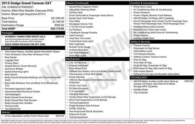 2015 Dodge Grand Caravan SXT