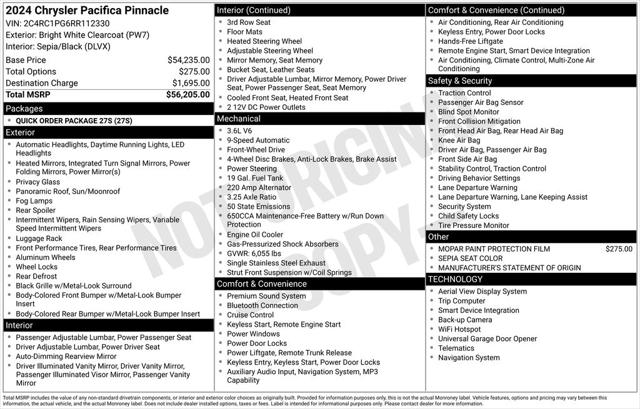 2024 Chrysler Pacifica Pinnacle