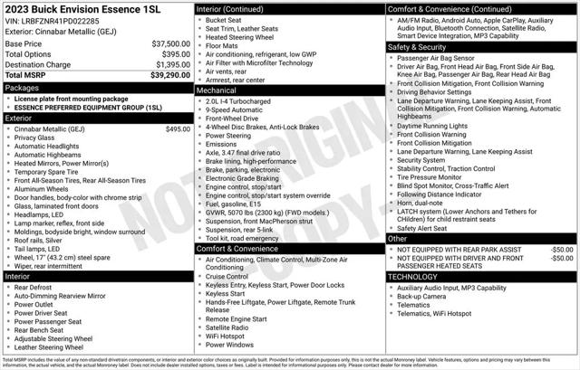 2023 Buick Envision Essence FWD