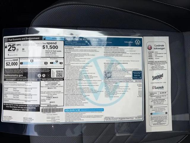 2026 Volkswagen Tiguan SE R-Line Black