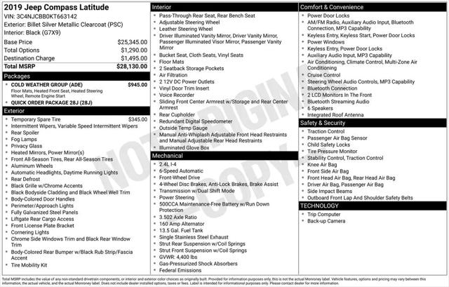 2019 Jeep Compass Latitude FWD