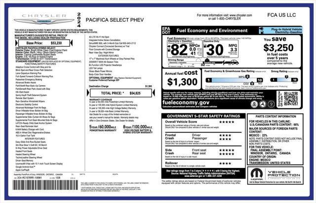 2024 Chrysler Pacifica Hybrid Select