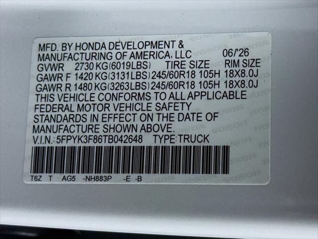 2026 Honda Ridgeline Black Edition