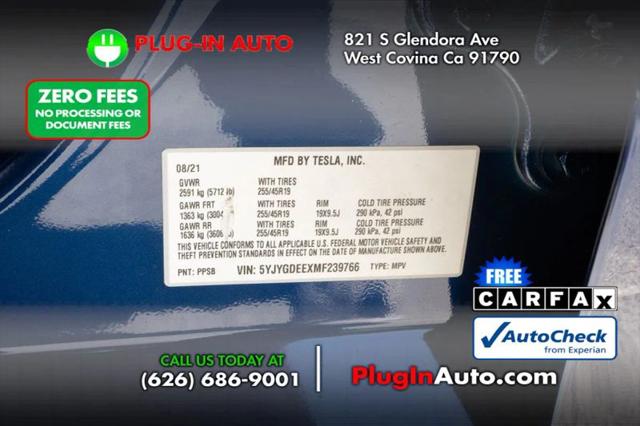 2021 Tesla Model Y Long Range Dual Motor All-Wheel Drive