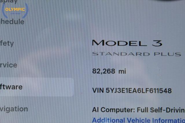 2020 Tesla Model 3 Standard Range Rear-Wheel Drive
