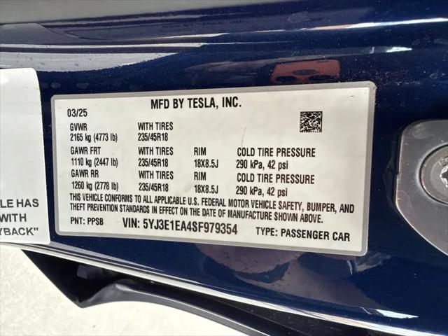 2025 Tesla Model 3 Long Range Rear-Wheel Drive