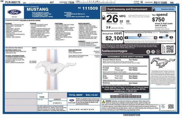 2024 Ford Mustang EcoBoost Fastback 2024 Ford Mustang EcoBoost Fastback