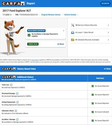 2017 Ford Explorer XLT