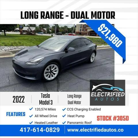 2022 Tesla Model 3 Long Range Dual Motor All-Wheel Drive for sale in Joplin, MO