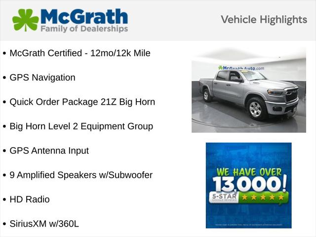 2025 Ram 1500 Big Horn Crew Cab 4x4 5'7" Box