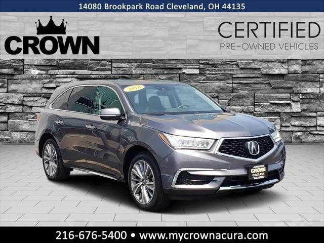 2018 Acura MDX w/Technology Package & AcuraWatch Plus Pkg for sale in Cleveland, OH