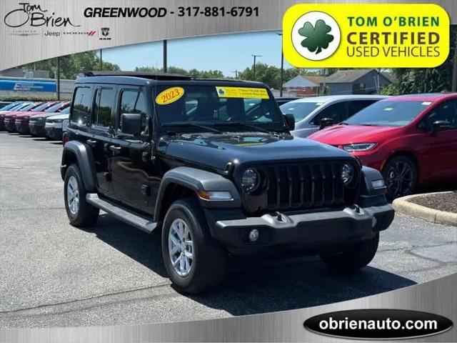 2023 Jeep Wrangler 4-Door Sport S 4x4 for sale in Greenwood, IN