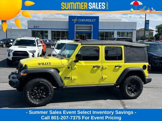 2023 Jeep Wrangler 4-Door Willys 4x4 for sale in Provo, UT
