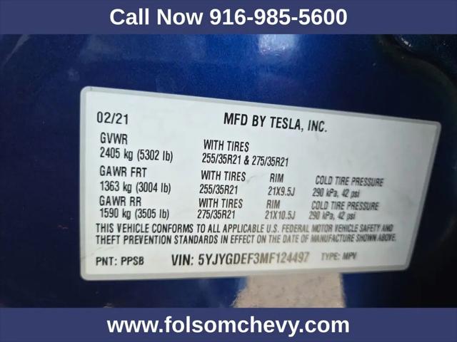 2021 Tesla Model Y Performance Dual Motor All-Wheel Drive