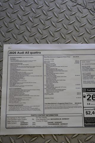 2026 Audi A5 Premium Plus TFSI quattro S tronic